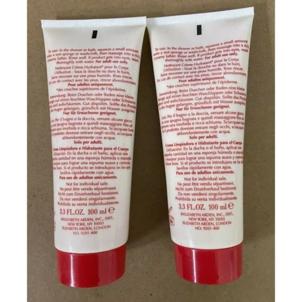 2 Red Door by Elizabeth Arden Women 3.3 oz Hydrating Cream Cleaner for the Body